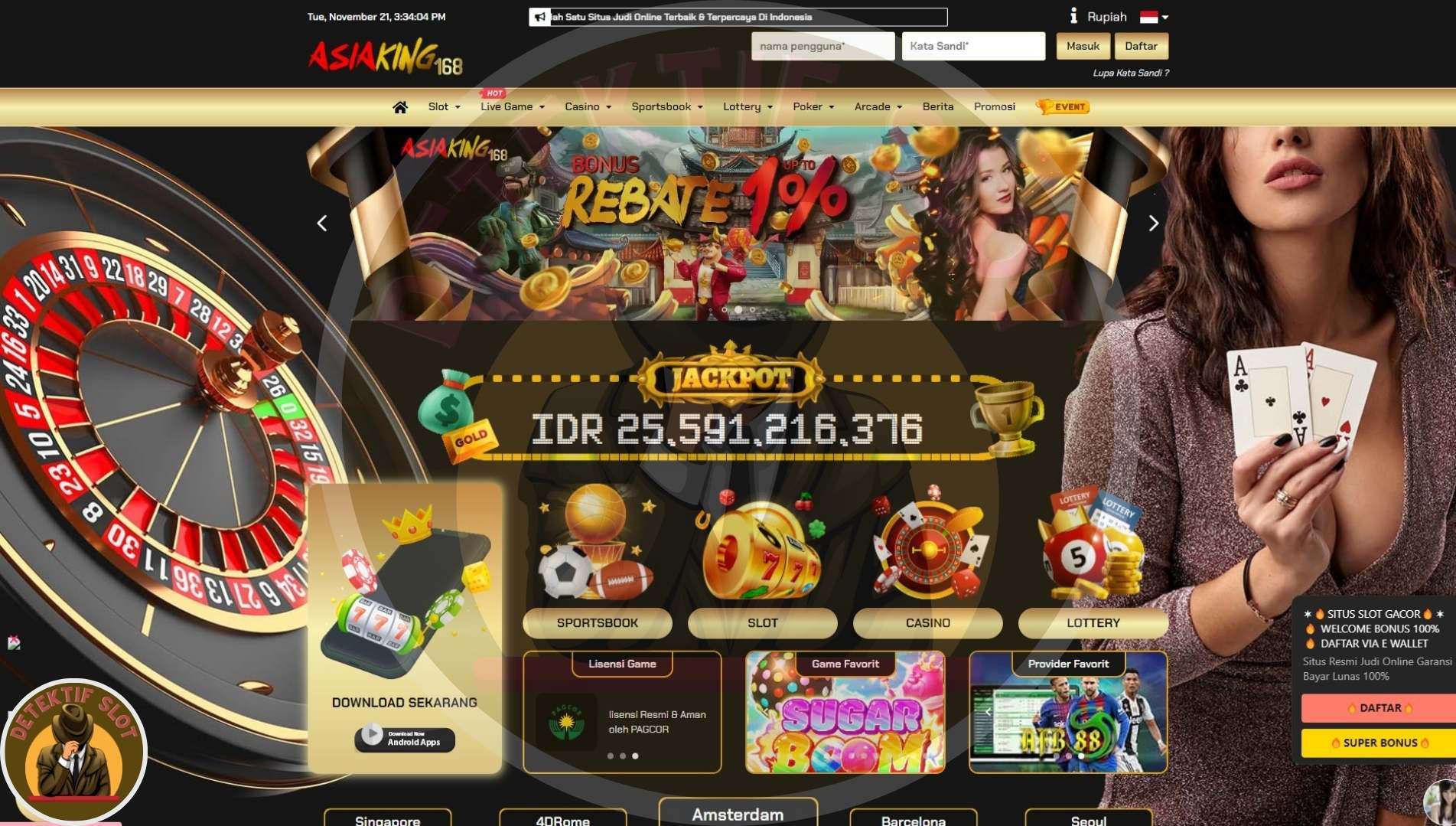 AsiaKing168 Main Berbagai Pilihan Slot Game Tergacor di Indonesia